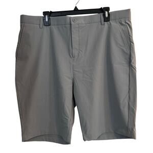BUGATCHI NWT $139 Men's Flat Front Gray Nylon Short Size 38